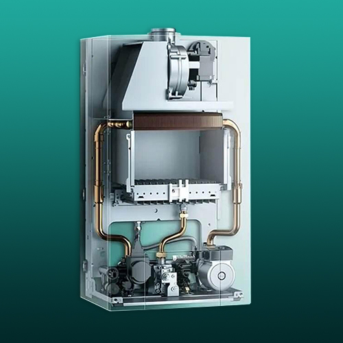 Wall hung gas boiler